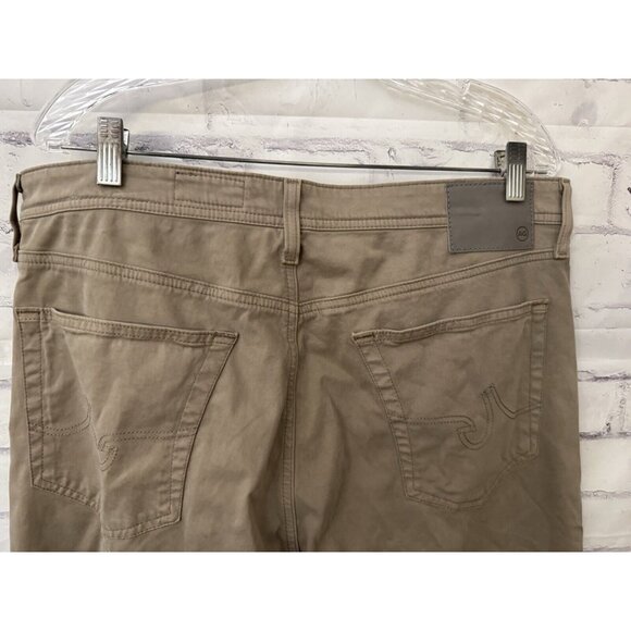 AG Adriano Goldschmied The‎ Everett 36x28 Slim Straight Jean Pants Beige Flaw - Picture 3 of 12